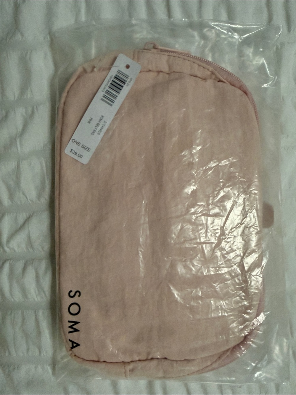 Soma Blush Pink Travel Pouch
